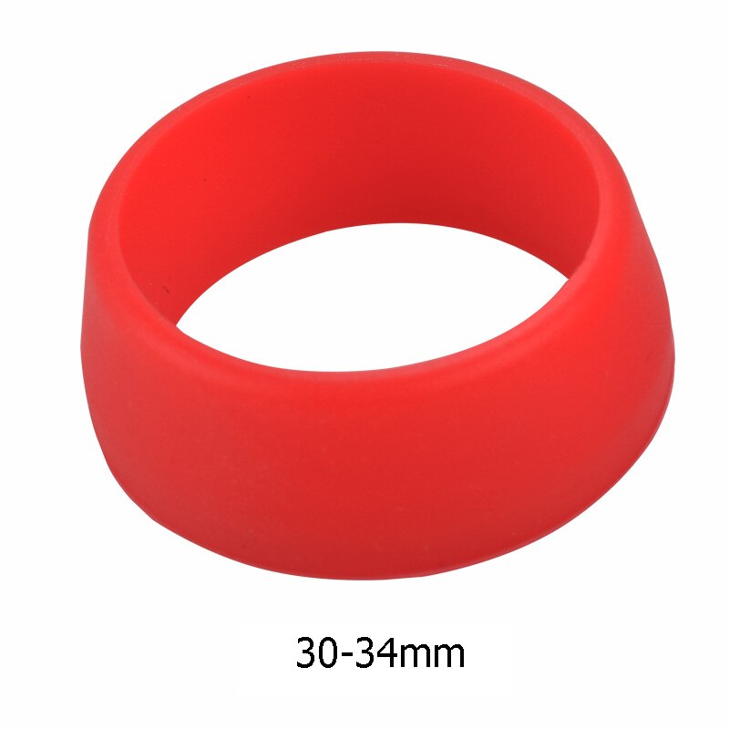 Sykkelstolpe gummiring mtb sykkel vanntett støvdeksel silikon setepinne sak beskyttende sykkel tilbehør: Rød 30-34mm