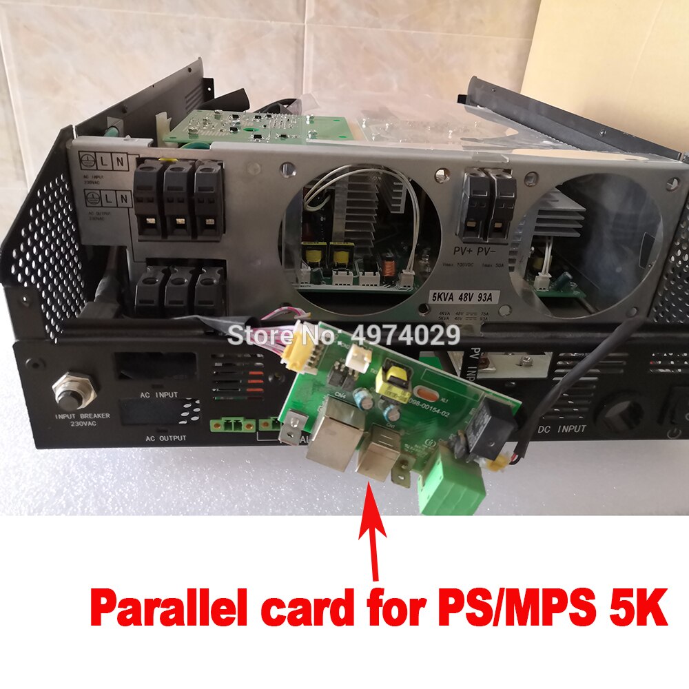 Tarjeta paralela para placa Pcb paralela para inversor Solar fuera de la red, Cable de comunicación paralelo PS/MPS 4KVA 5KVA