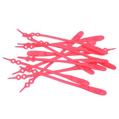 Nouveauté 12 pcs/lot lacets en Silicone élastique chaussures de lacet élastique accessoires chaussures en Silicone paresseux dentelle sans cravate dentelle en caoutchouc