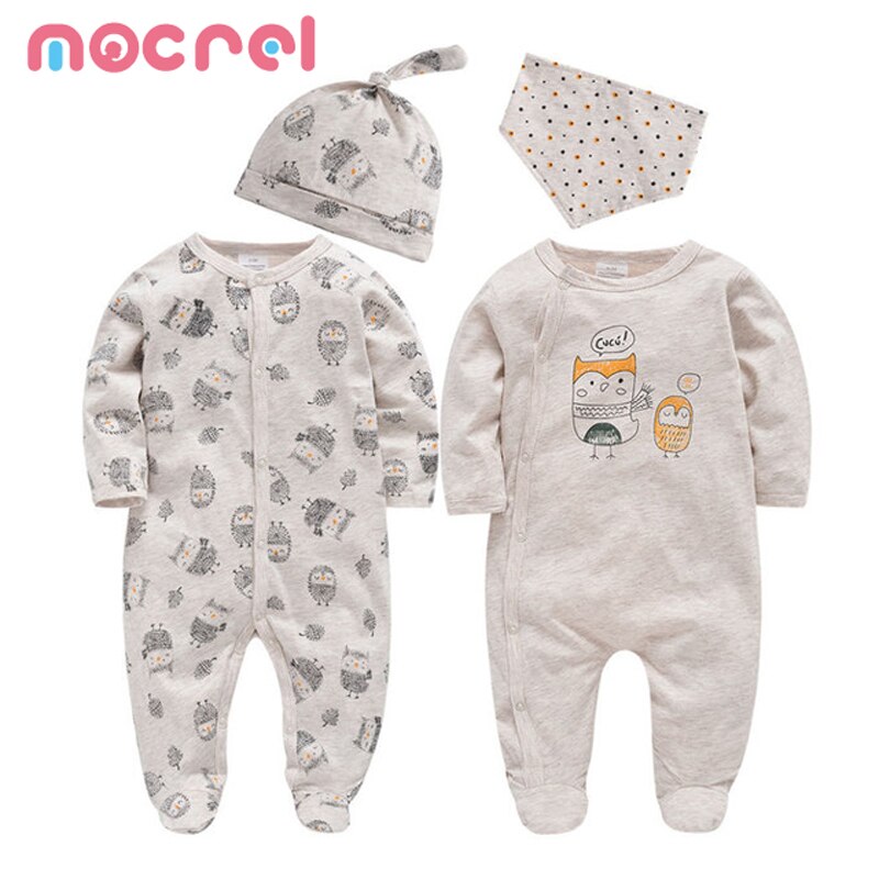 Pasgeboren Baby Boy Kleding Kinderen 4 Keer Cartoon Lange Mouwen Pasgeboren Baby Jongen Baby Romper Pak Romper Voor Baby &#39;S footies