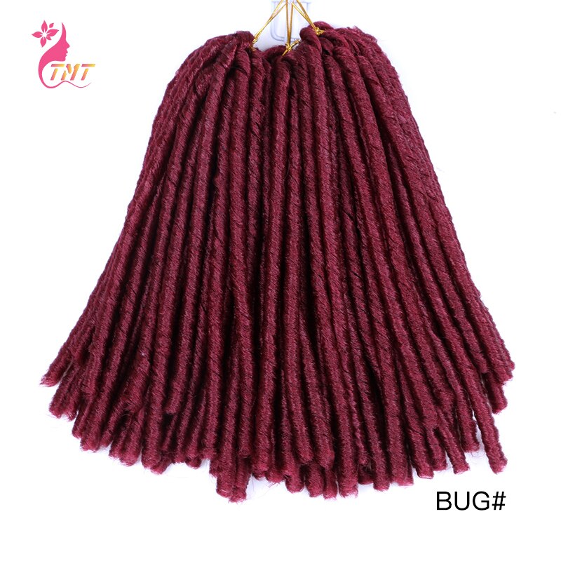 Trenzas de pelo trenzado de ganchillo para mujer, pelo sintético suave de imitación, 14 pulgadas, trenzas de ganchillo Jumbo, extensiones de cabello TMT: bUG