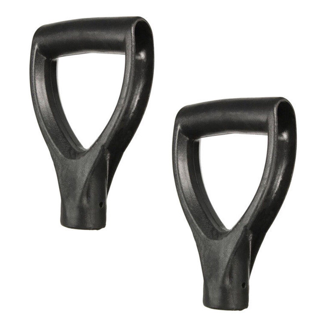 32mm D-shaped steel shovel handle Black Plastic Replacement Accessories Snow Shovel Top Handle Garden Digging Raking Tools
