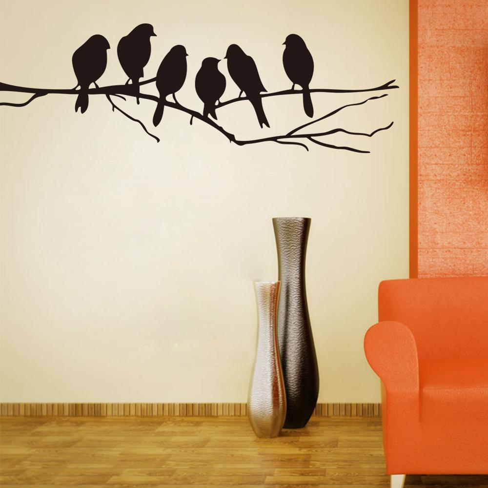 Tree Birds Vinyl wall Stickers For Home Wall Decor Stickers On The Wall Decals Living Room Decor