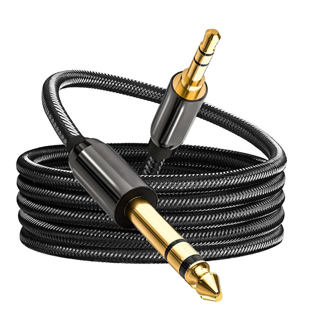 6.35 mm To 3.5 mm Jack Aux Cable For Electronic keyboard Drum Guitar Mixer Audio Connector Hifi Stereo Sound Adapte: 10m