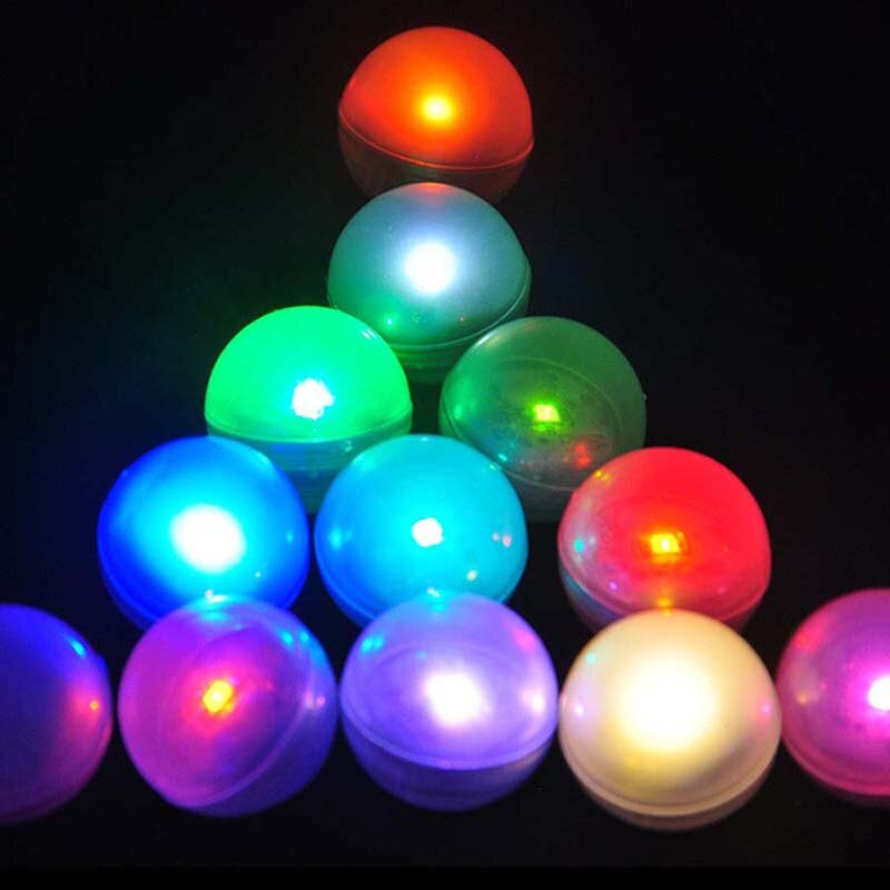 IP68 Waterproof RGB Underwater Submersible light LED Ball Floating Swimming Pool Vase Light for Vase Wedding Party Baby Shower: RGB