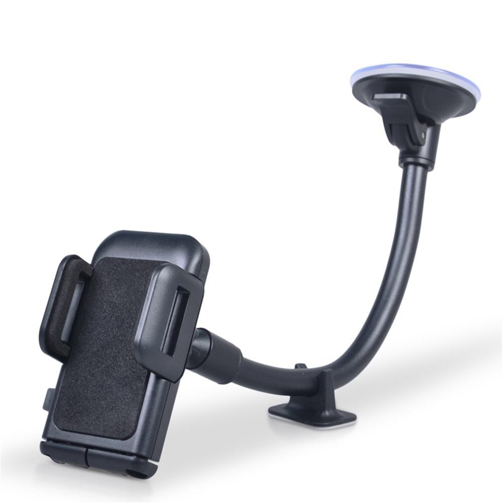 Universal Car Phone Holder Car Mount Navigation Grip Long Arm Windshield Car Cradle With Extra Dashboard Base Car Accessories