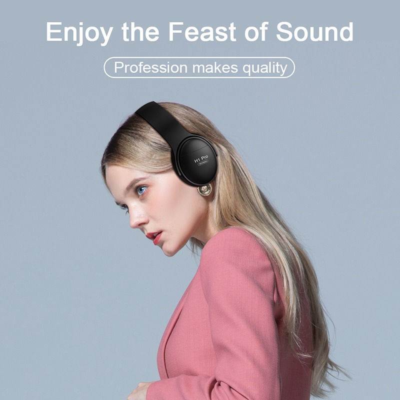 H1 Pro Wireless Bluetooth Headphones HiFi Stereo Gaming Headset V5.0 Foldable Earphone with Micphone Support TF Card