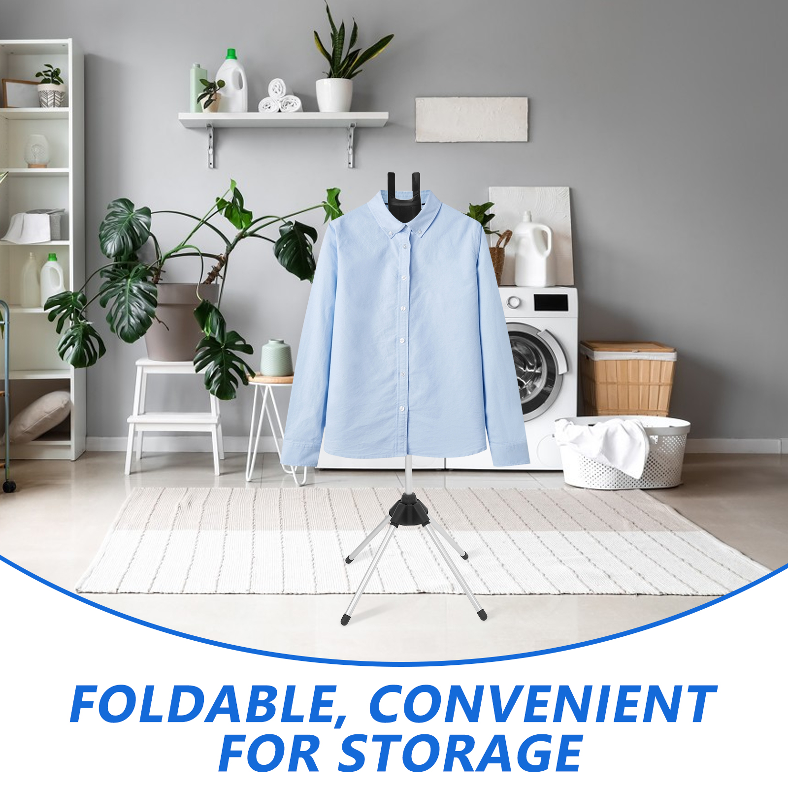 Wieszak robić prasowania z parownicą robić ubrań, regulowany stojak, suszarka robić płaszczy, składany parownik robić ubrań, prasowanie ręczne.