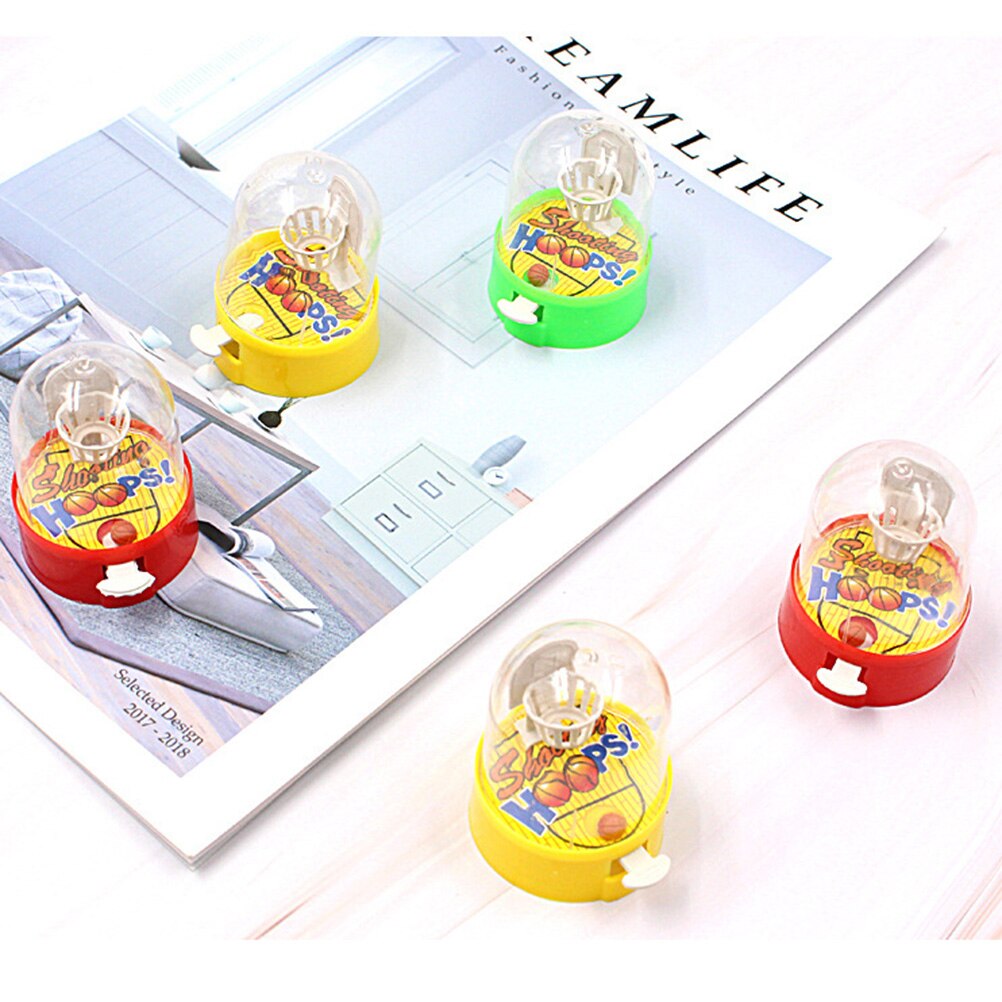 5Pcs Mini Vinger Basketbal Schieten Machine Speelgoed Schieten Desktop Game Puzzel Ouder-kind Interactieve Basketbal Spel Speelgoed