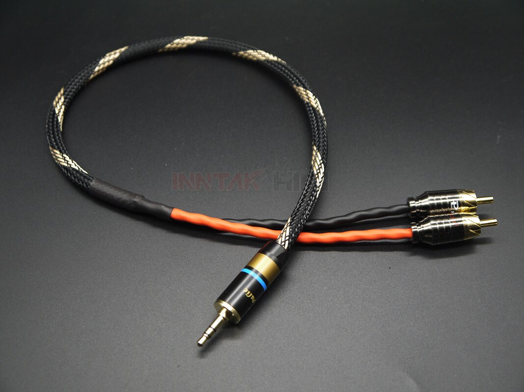 HIFI CANARE L-4E6S 3.5mm To 2 RCA Audio Cable / Stereo Audio Cable 0.3m 0.5m 1m 1.5m 2m 3m 5M