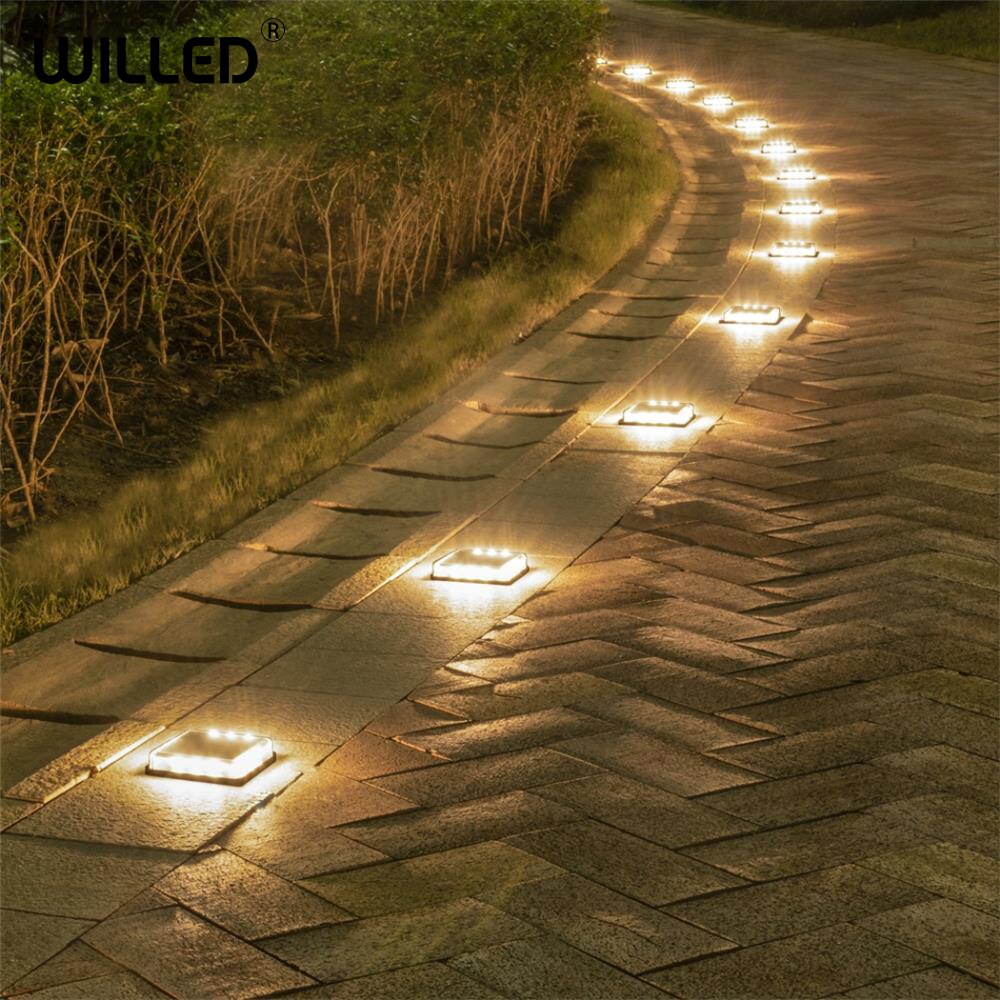 Ladder trap licht solar kubus led buitenlamp waterdichte wandmontage trap verlichting trede dek voet licht  ip68