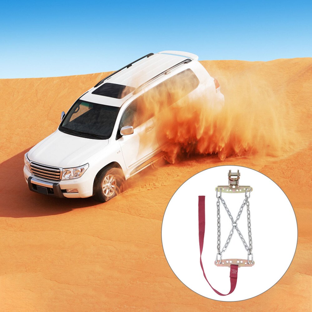 1pc praktiske sklisikre, enkle å installere slitesterk stålkjede snøkjede hjulkjede til lastebil bil auto