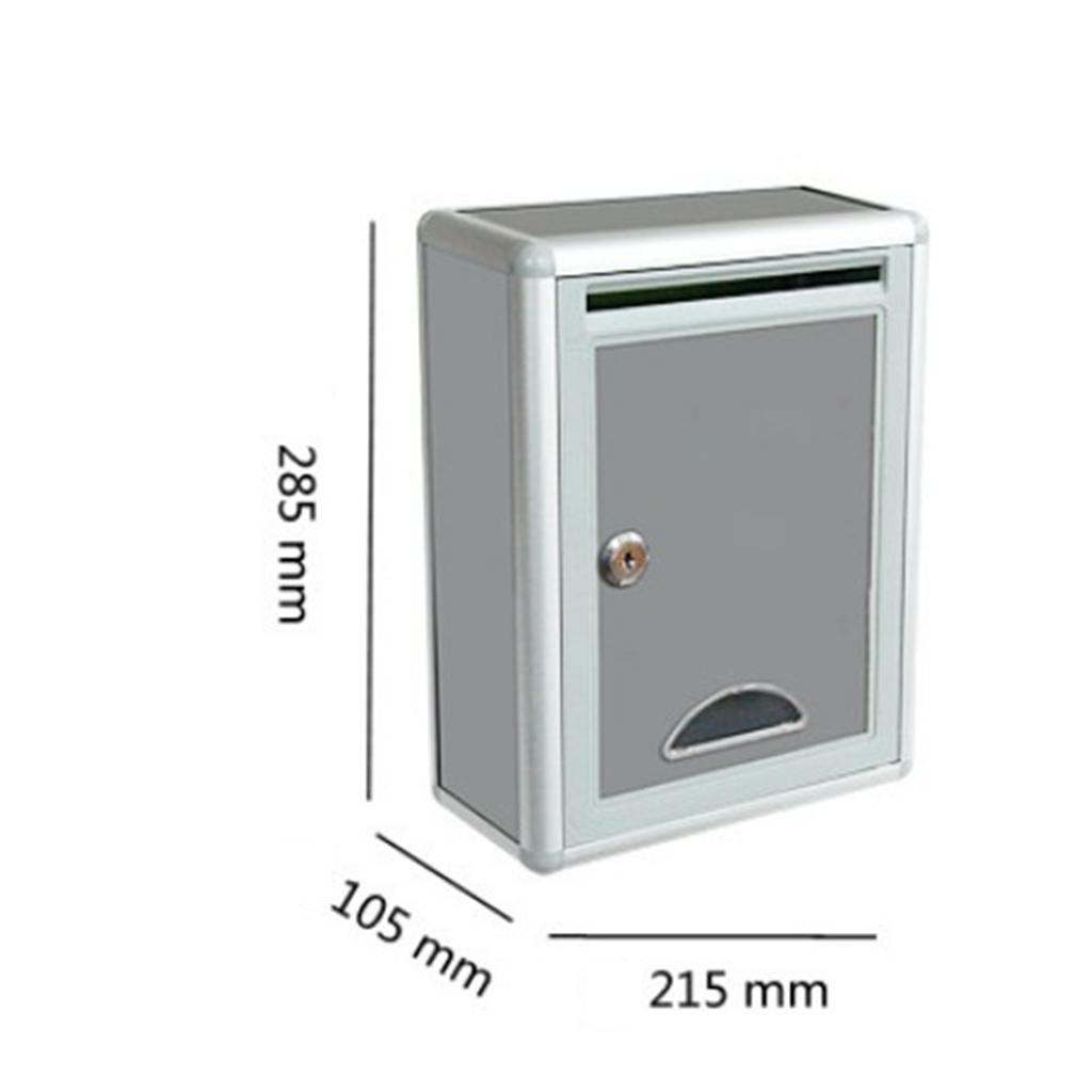 High Security Locking Wall Mounted Mailbox - Office Box - Comment Box - Letter Box - Deposit Box