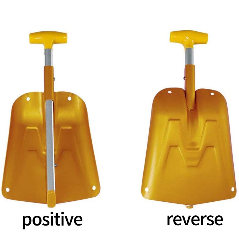 Lett, sammenleggbar snøskuffe, bærbar justerbar nødspade i aluminium, sammenleggbar teleskopisk vinterspade til bil, c