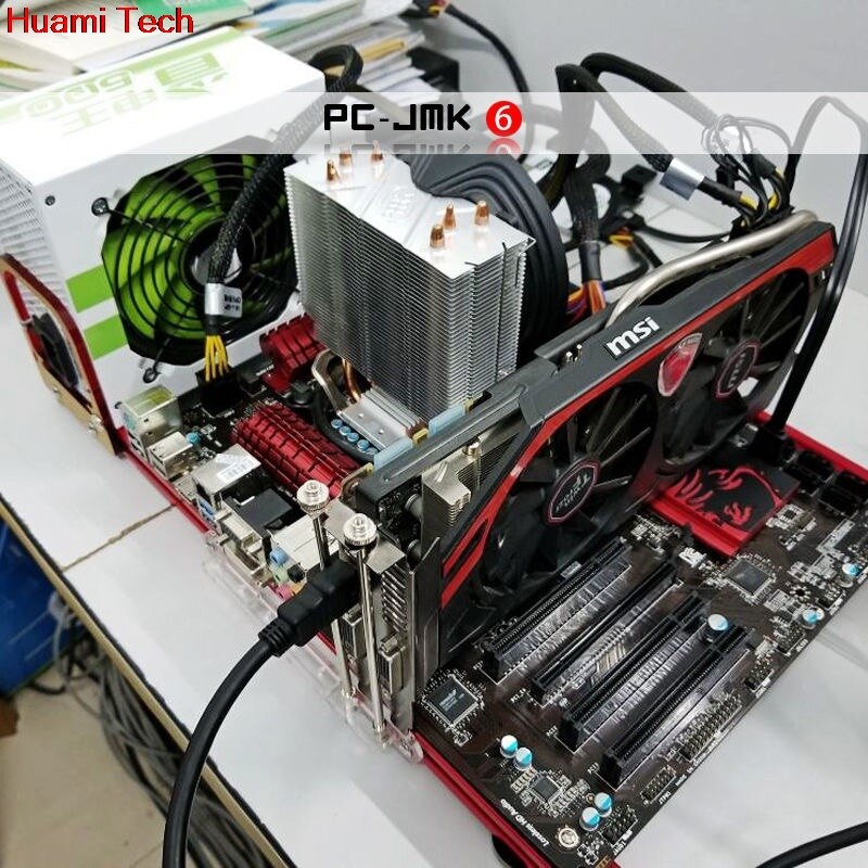 Aluminiowe stanowisko testowe dla ITX MATX ATX komputer otwarta ramka powietrze Obudowa HTPC gry komputerowe GPU zestawy DIY