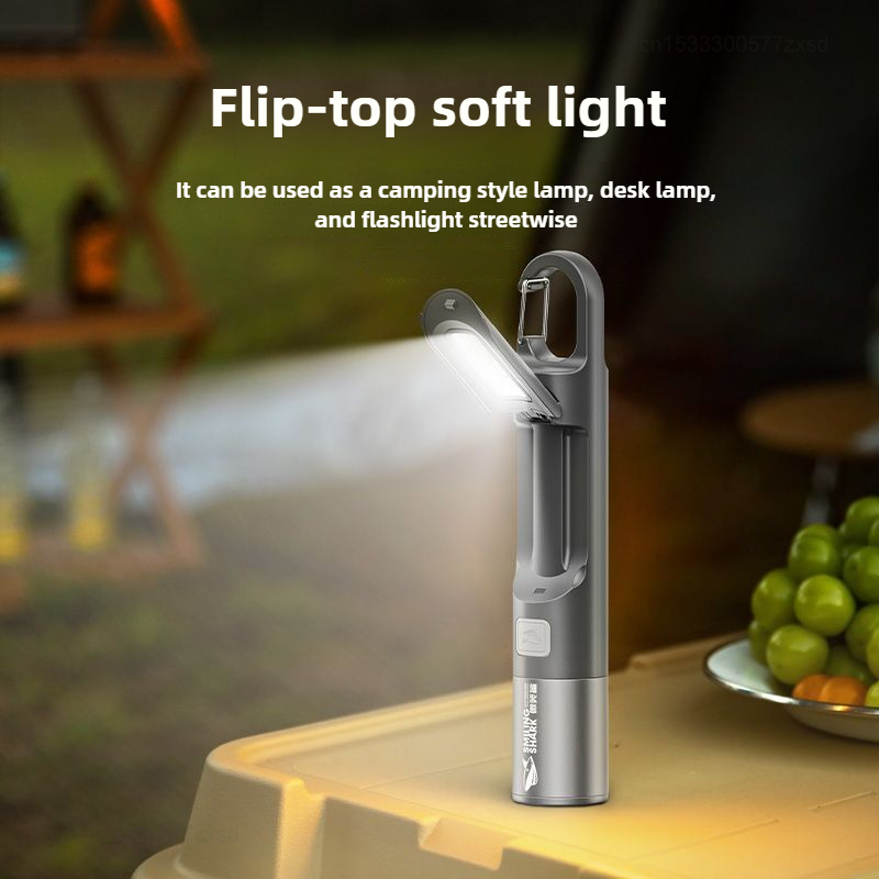 Xiaomi SMILING SHARK Outdoor Mini Flashlight Portable Strong Lights Variable Focus Travel Camping Fishing Walking Lighting Lamp