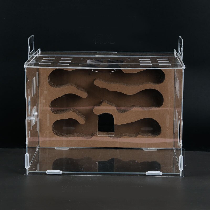 Transparent Hamster Cage Acrylic Large Hamster Guinea Pig Cage Labyrinth Villa Small Pet Nest Full Toys Set Hamster Accessories: 04