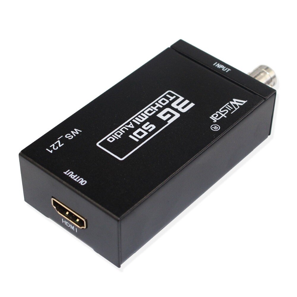 Wiistar Aankomst SDI naar HDMI Audio Video Converter BNC naar HDMI Adapter HD 3G SDI naar HDMI voor monitor HDTV