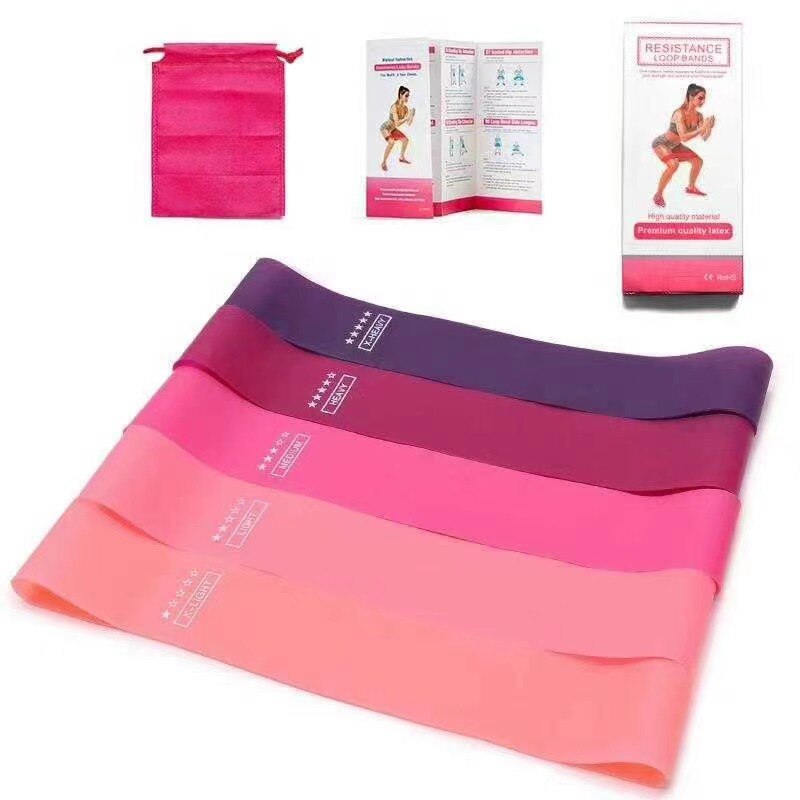 Resistance Band Home Gym Exercise Latex Band Loops Elastic Band Set