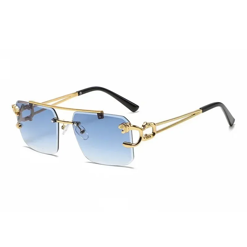Sunglasses Men Rimless Sun Glasses Shades Lens Ladies Frameless Eyeglasses