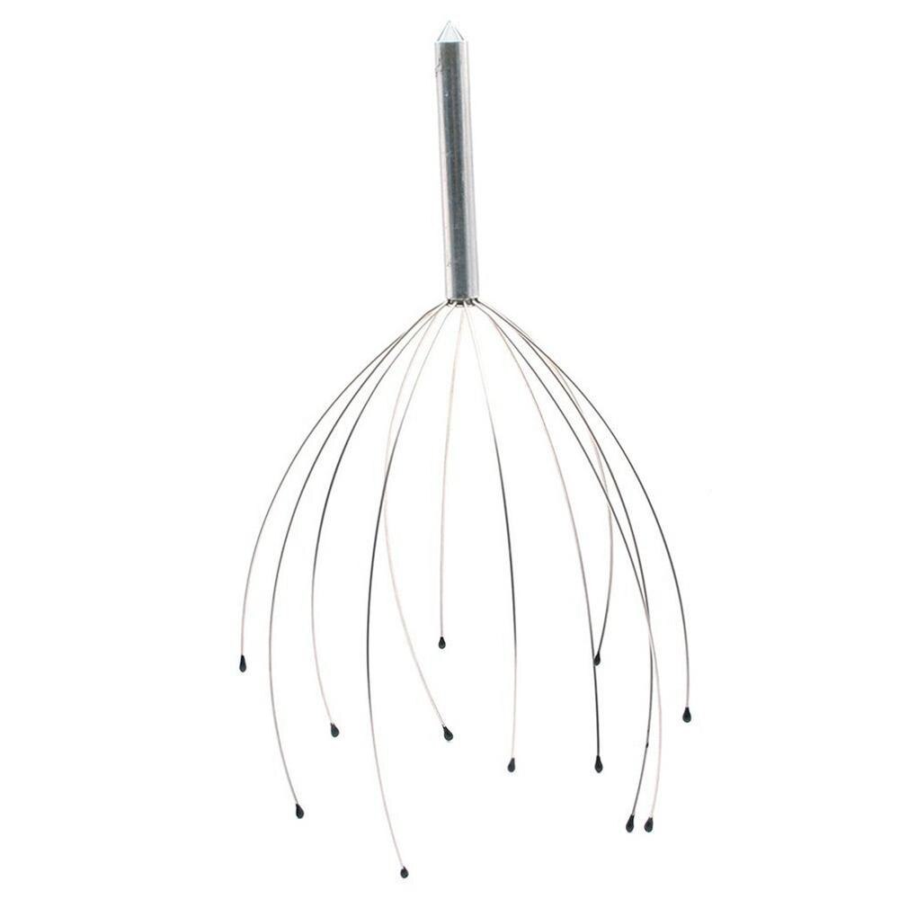 Hoofd Draad Massage Klauw Octopus Hoofdhuid Massage Klauwen Clearing Veins Rustgevende Brain Verfrissend Hoofd Relaxer Haar Klauw: silver