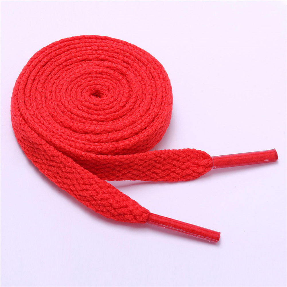 15 Kleuren Schoenveter Een Paar Klassieke Polyester Platte Veters 80Cm/100Cm/120Cm Sport Casual veters: Rood / 120 CM
