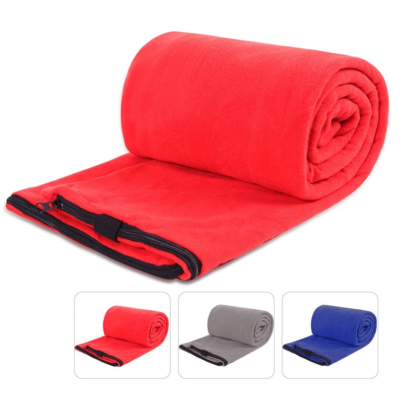 Fleece sovepose liner kompakt ultralet varm smudsafvisende sovelagen backpacking camping vandreture picnic hotel kontor rejse