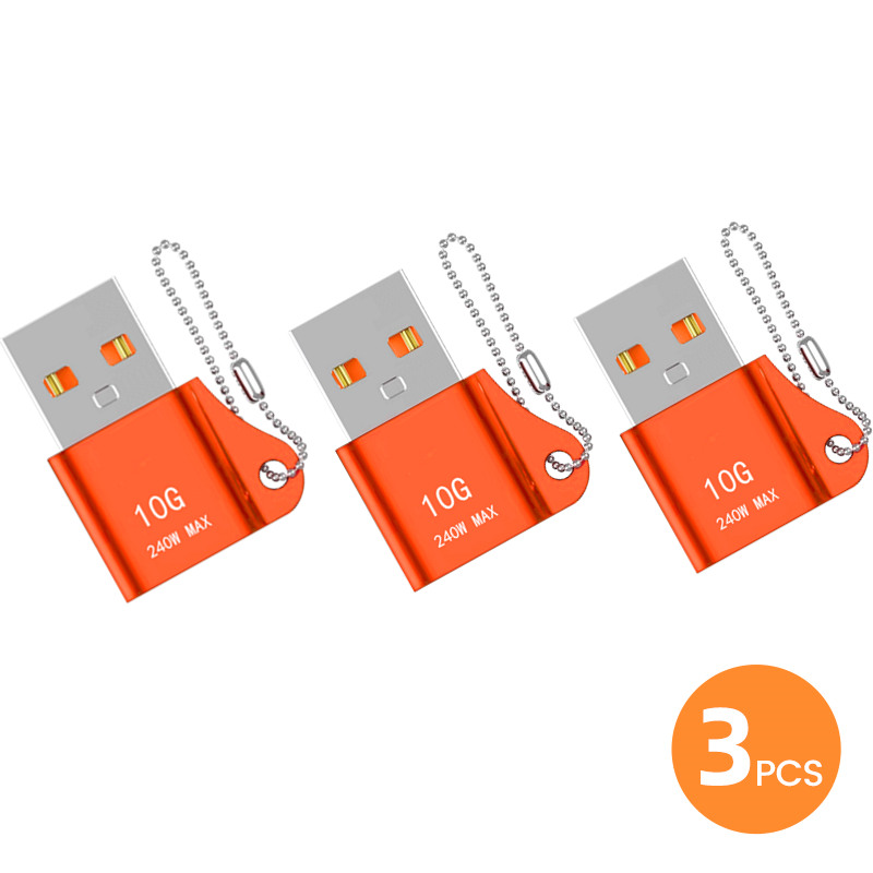 3-1szt USB 3.0 do typu C Mini szybki transfer typu C żeński do USB Adapter odpowiedni do komputerów przenośnych Ładowarka samochodowa Konwertery: Srebrny