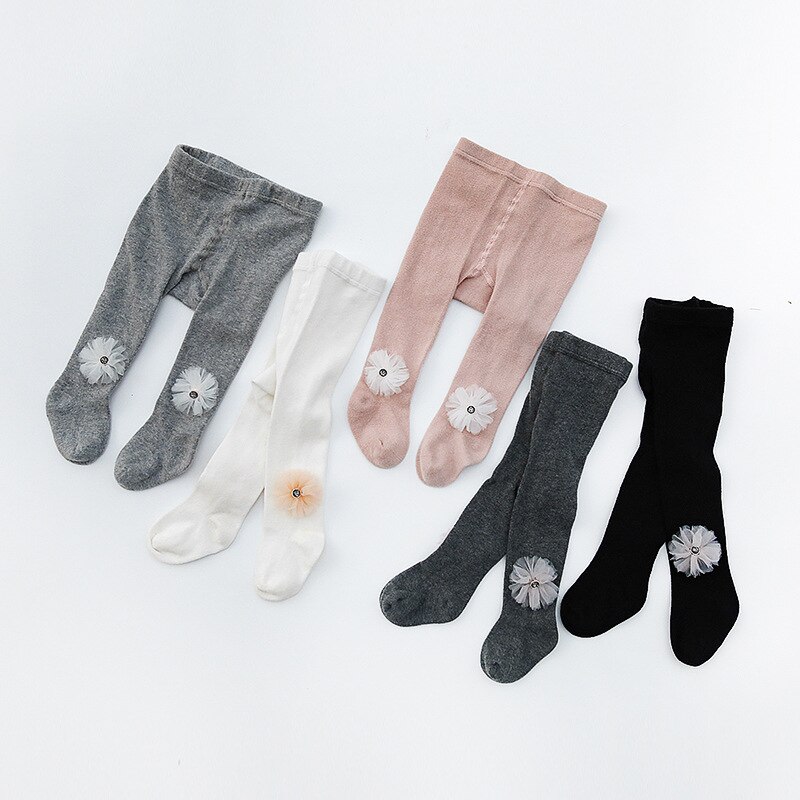 Collant fleuri 5 couleurs pour 0-6 ans | collant d'automne et d'hiver pour filles, confortable