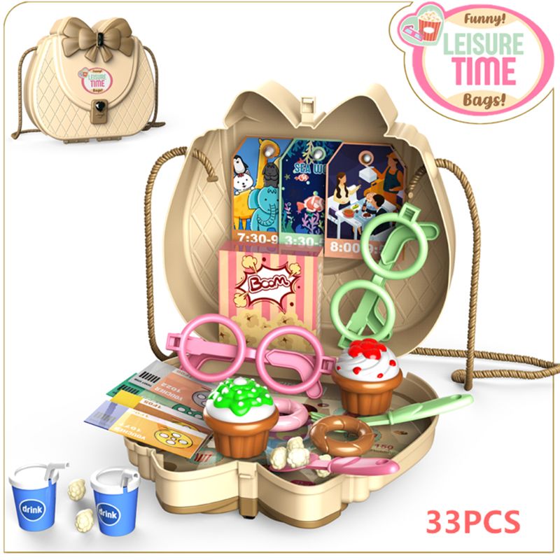 Kinderen Simulatie Keuken Ijs Servies Make Sieraden Gereedschap Rol Pretend Meisjes Speelhuis Speelgoed Set Schoudertas
