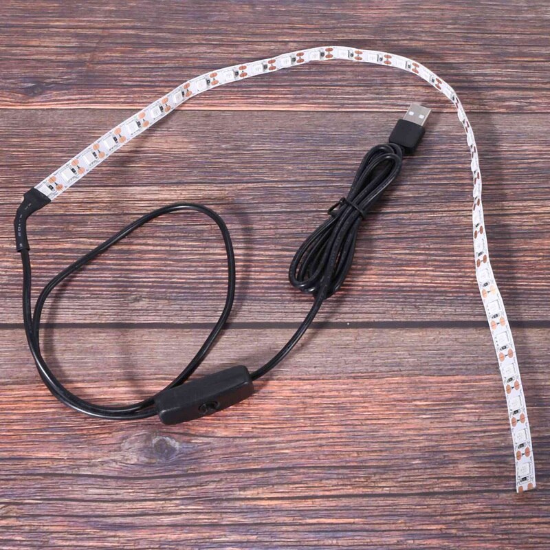 2X UVC Keimtötende Desinfektion Licht Bar 5V Bakterizide Lampe Milben Licht Streifen LED Streifen Licht 50X1cm