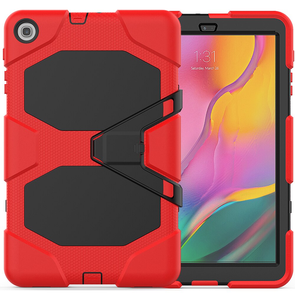Hoesjes voor samsung galaxy tab  a 10.1 hoes afneembare kickstand siliconen schokbestendige tablethoes voor galaxy  t510/t515