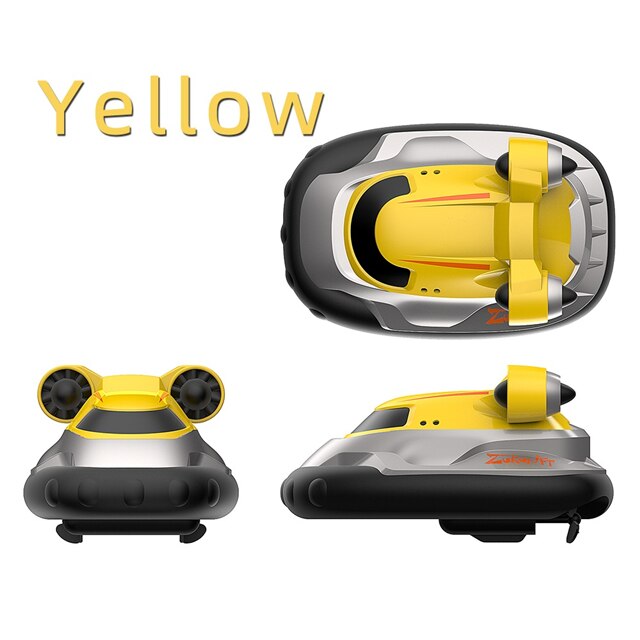 2.4G Mini Rc Boot Afstandsbediening Speedboot Rc Hovercraft Speedboot Modellen Voor Jongens Kinderen Water Zwembad Speelgoed: YELLOW