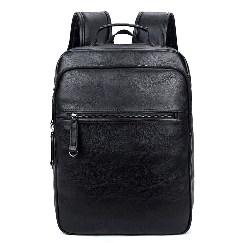 Luksusmærke bogtasker mænd rygsæk læder mandlige funktionelle tasker mænd vandtæt rygsæk stor kapacitet mænds taske skoletasker mochila