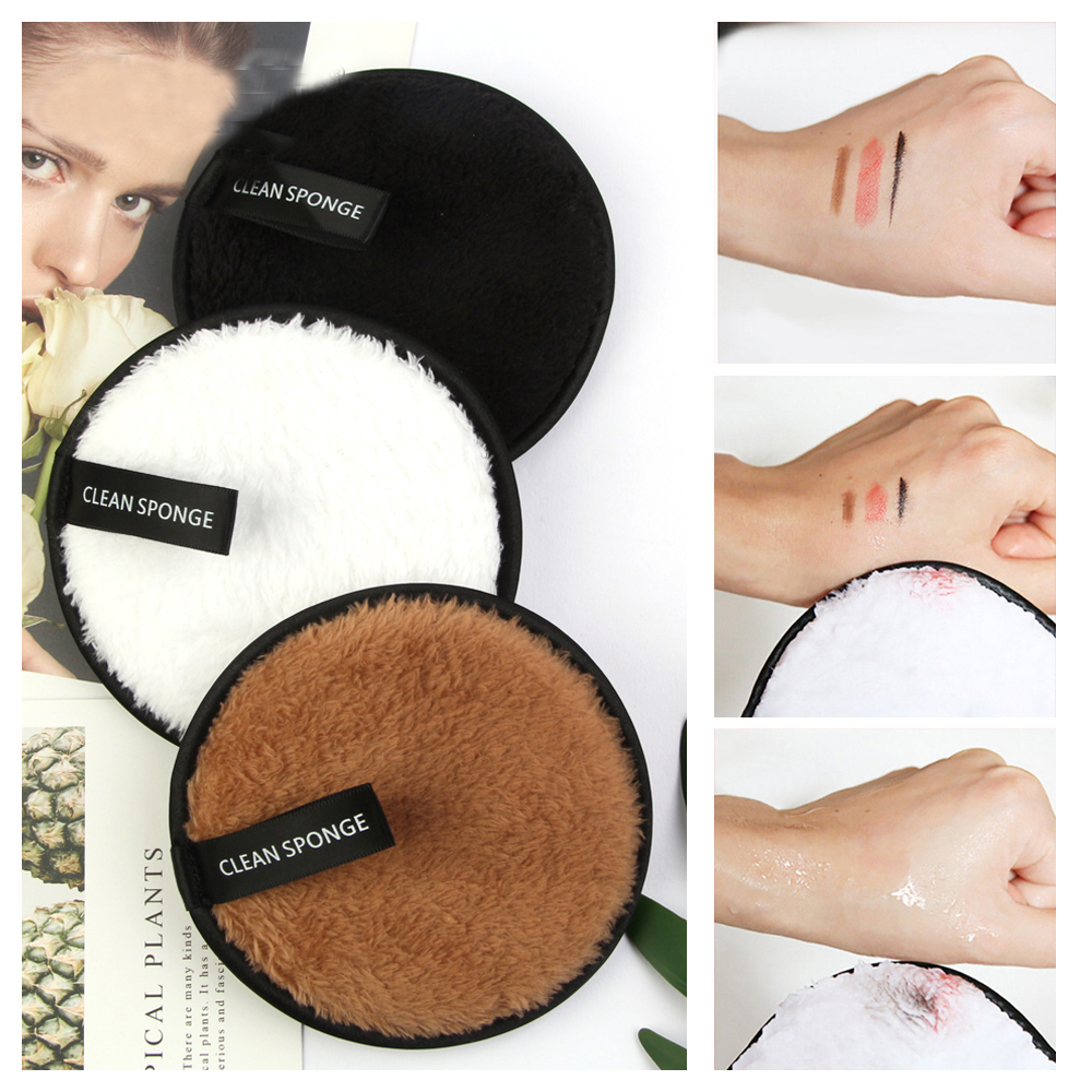 1 PC/3 Stck machen-hoch Entferner Gesunde Haut Mikrofaser Tuch Pads Entferner Handtuch Gesicht Reinigung machen-hoch Faul Reinigung pulver Puff
