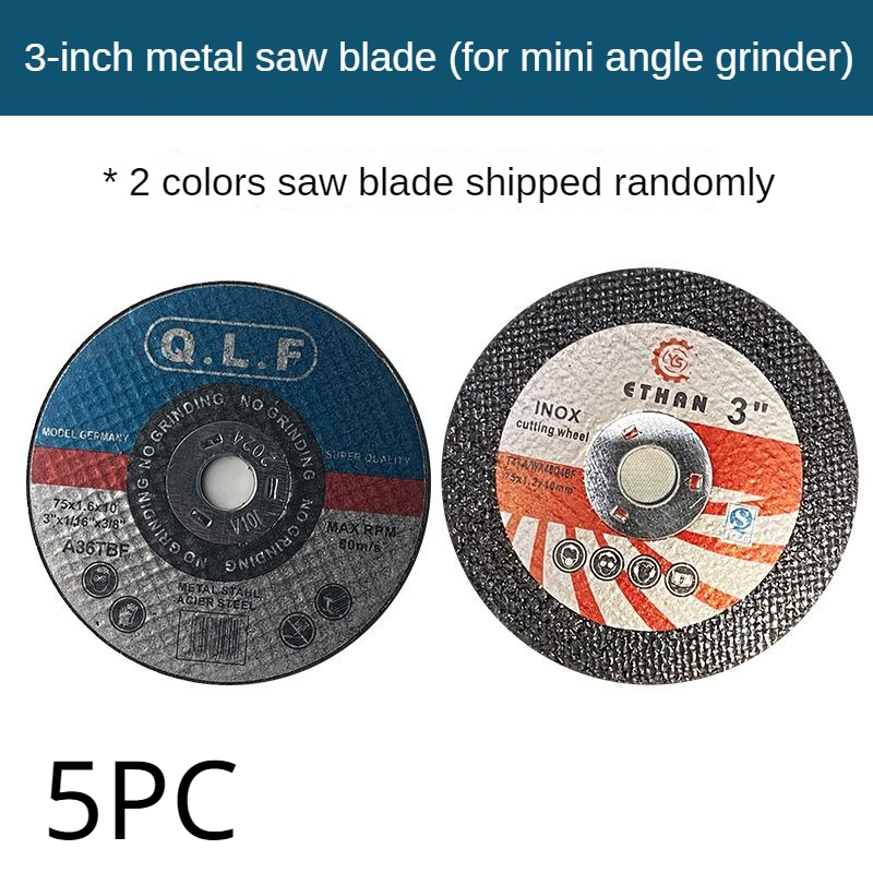 5 delar/set 75 * 10mm 3- tums miniatyrslipskiva för vinkelslip slipskiva bågsågsblad poleringsblad: 110mm