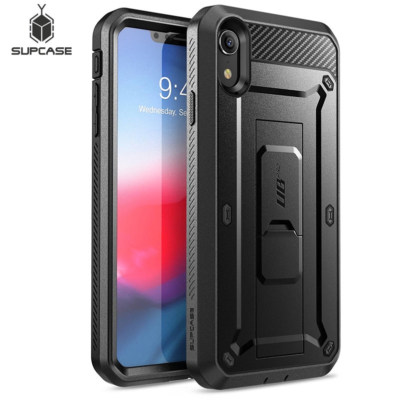 Supcase Voor Iphone Xr Case 6.1 Inch Ub Pro Full-Body Robuuste Holster Phone Case Cover Met Ingebouwde in Screen Protector &amp; Kickstand