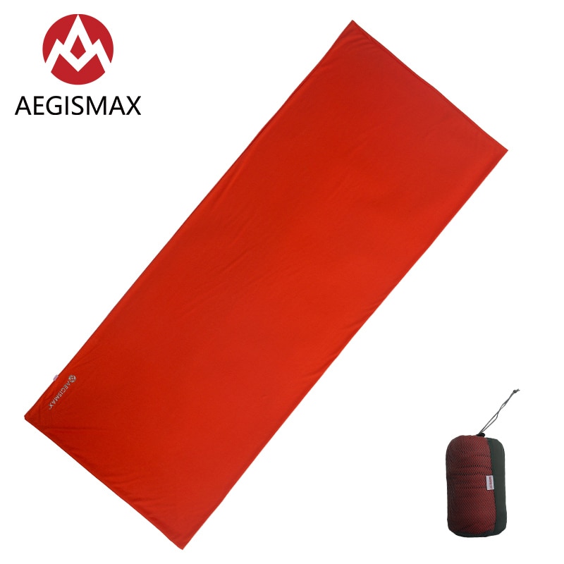 AEGISMAX-saco de dormir Thermolite, cálido, 5/8 grados Celsius, forro para acampar al aire libre, almohadilla para dormir portátil, bloqueo de temperatura
