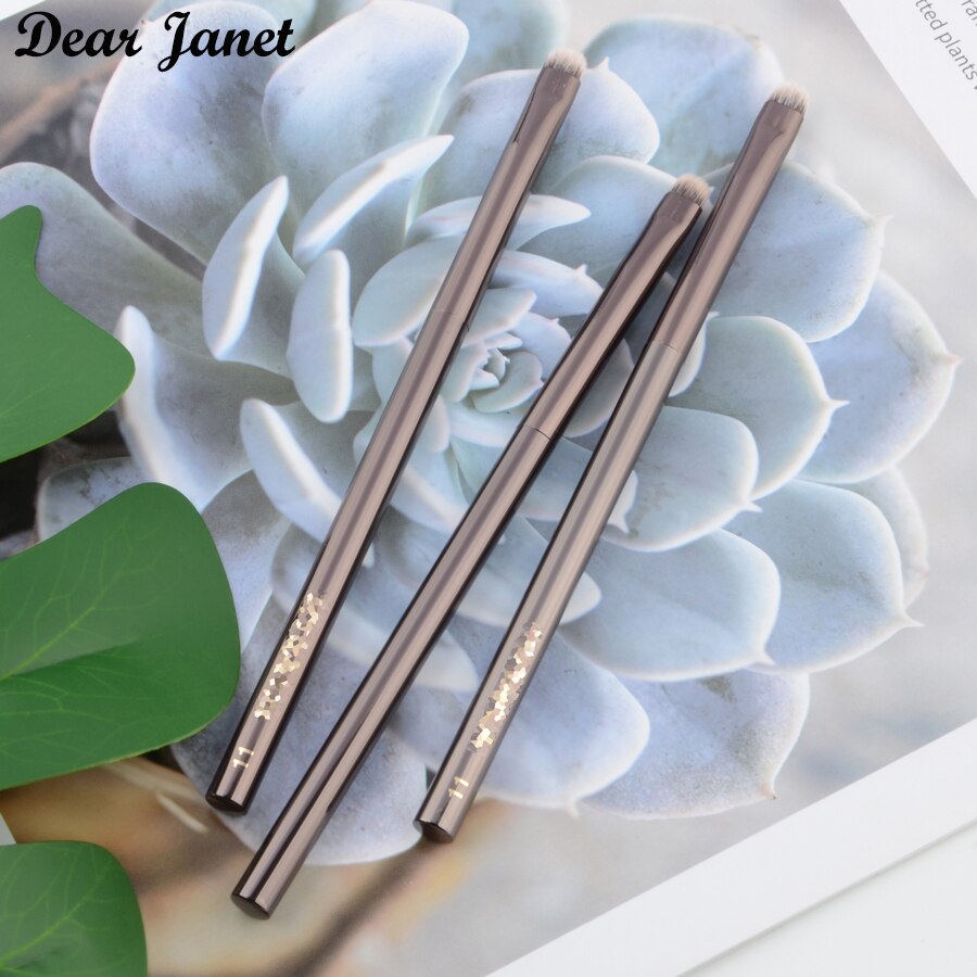 1 piece Smudge Makeup brushes Eye Make up brush Smoky detail contour Cosmetic tool brown metal handle H#11