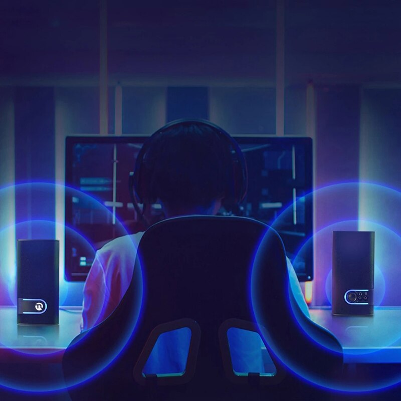 Original Youpin Ningmei Active Multimedia Speakers HX201 USB Powered 2.6 inch Speaker Unit Stereo Surround Laptop Music Speaker