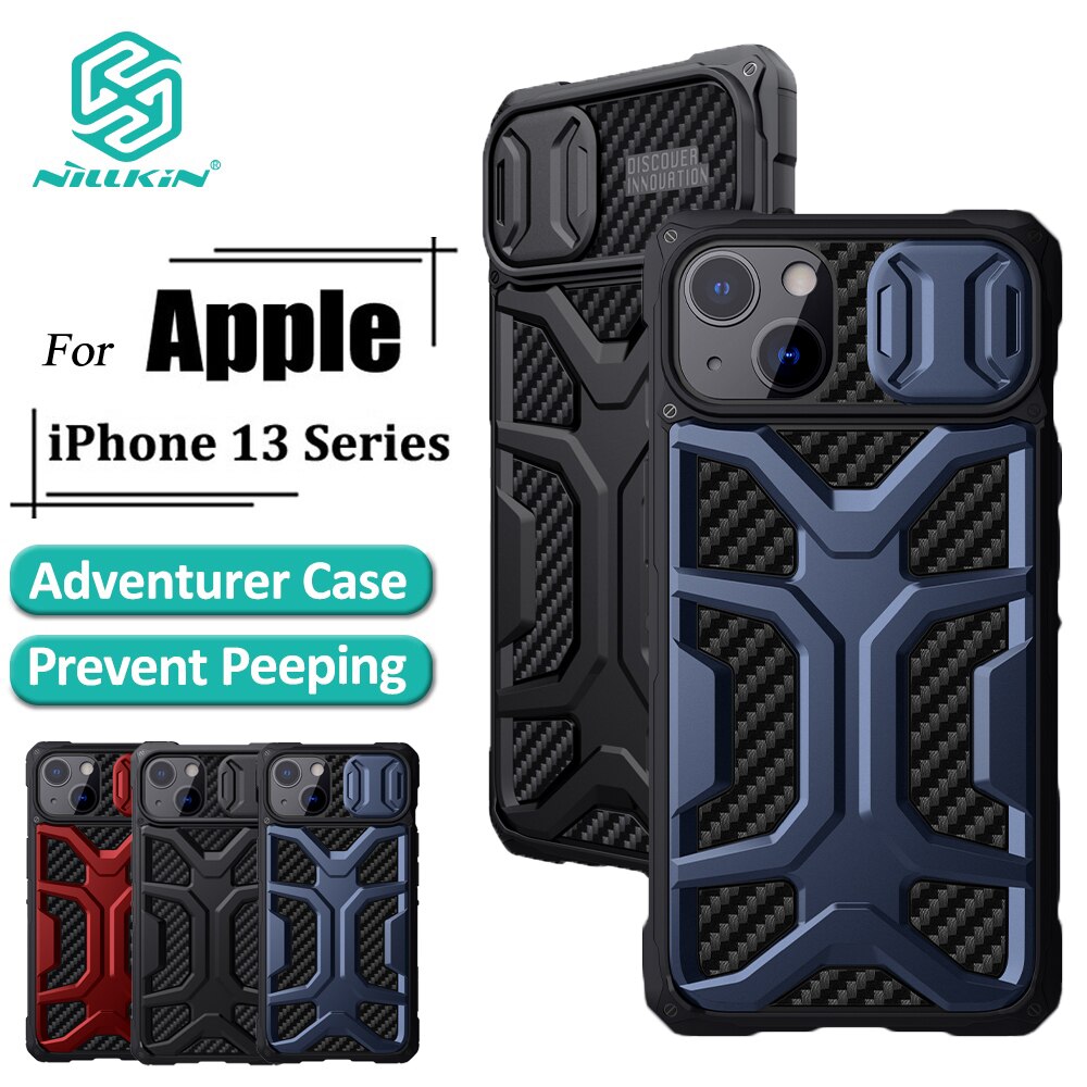 Nillkin Avonturier Case Voor Iphone 13 Pro Max Schokbestendig Airbag Case Outdoor Sport Tpu + Pc Zware Camera Bescherming Terug cover