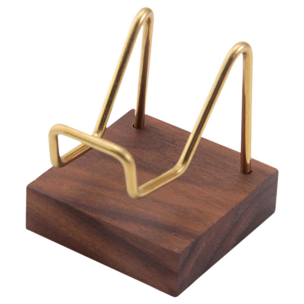 Chevalet avec bras en métal, Base en bois, présentoir pour pierres précieuses, minéraux, rochers, géode, décoration de la maison: B