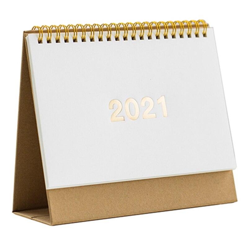 Simple noir blanc série calendrier de bureau double Agenda quotidien planificateur de Table Agenda annuel organisateur fournitures de bureau: WT-M