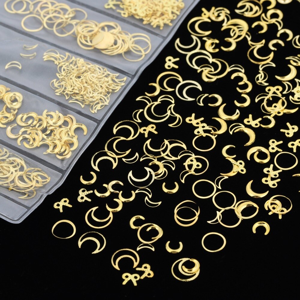 Nail Art biżuteria metalowa wypełnienie żywica epoksydowa tworzenie form epoksydowych wypełnienie dla DIY biżuteria etui na telefon Patch ozdoba do paznokci: type 5