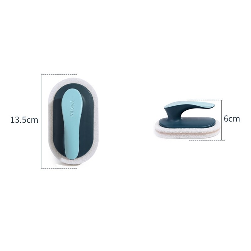 Strong Brush With Handle Decontamination Kitchen Pot Bowl Brush Sponge Cleaner Kitchen Clean Brush Bathroom Cleaning Tools