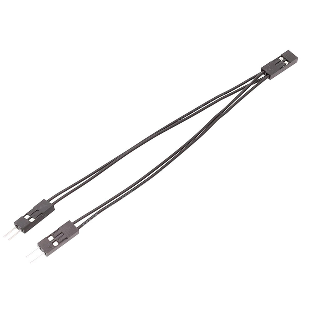10CM Motherboard switch Power Jumper SW/ RESET SW/ HDD LED /POWER LED Connect Wire 1 Femal to 2 Male Plug Cable Splitter