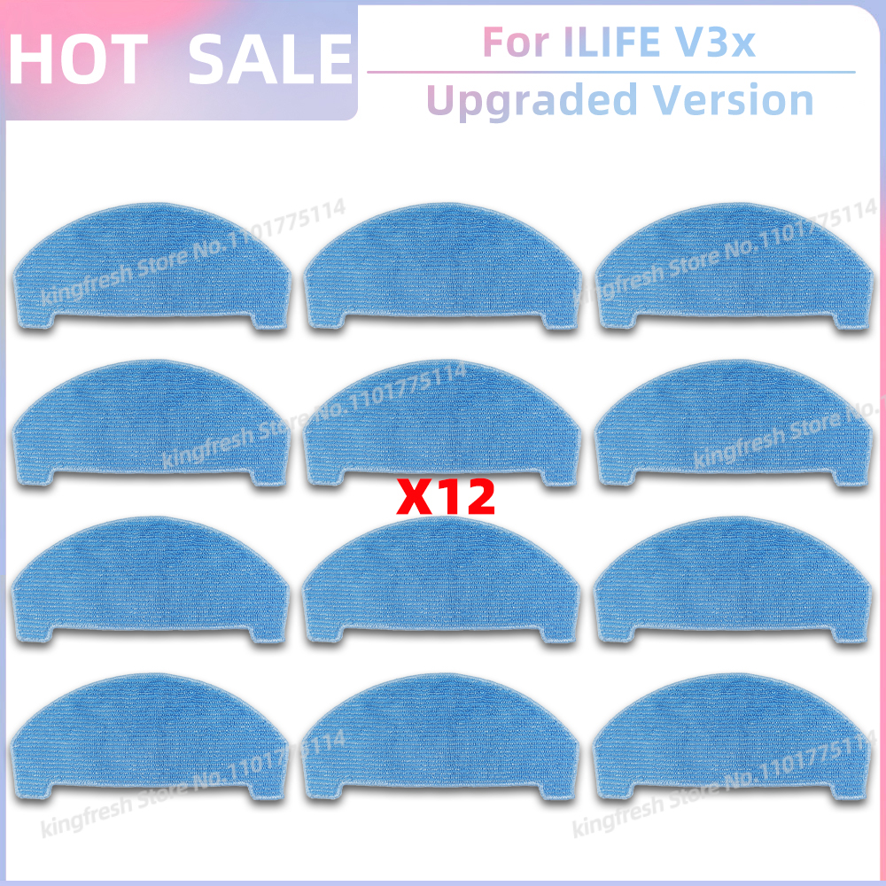 Fit For ILIFE V3x Robot Vacuum and Mop Replacement Parts Side Brush Hepa Filter Mop Cloth Accessories: MULTI