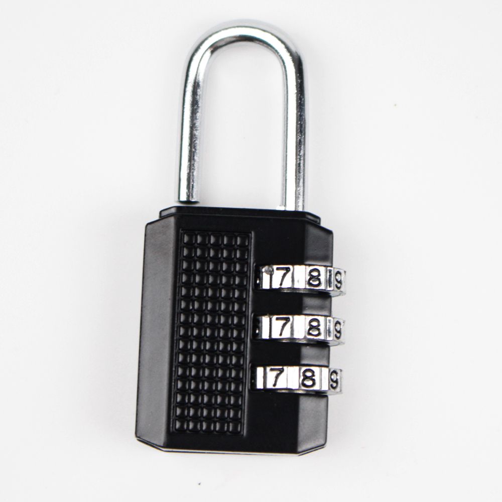 1PC 3 Digit Resettable Combination Padlock Coded Lock School Gym Locker Sheds Metal Code Password Lock Padlock