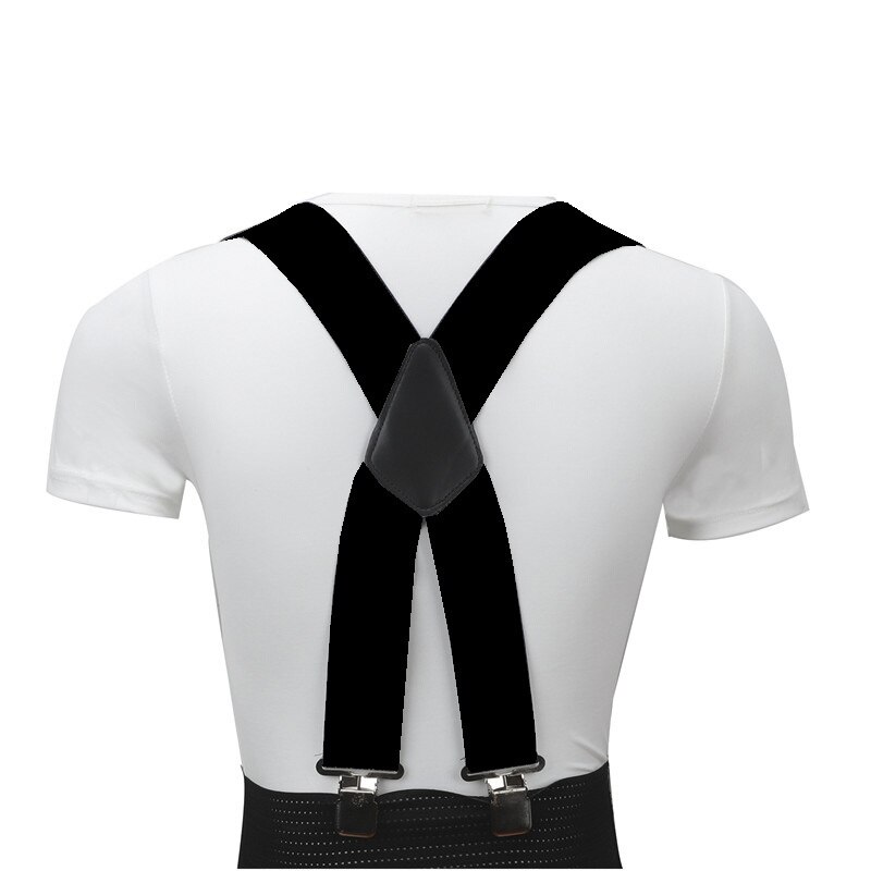 Bretelles longues de 120cm pour hommes, grandes tailles, dos X, pinces solides, largeur de 5cm