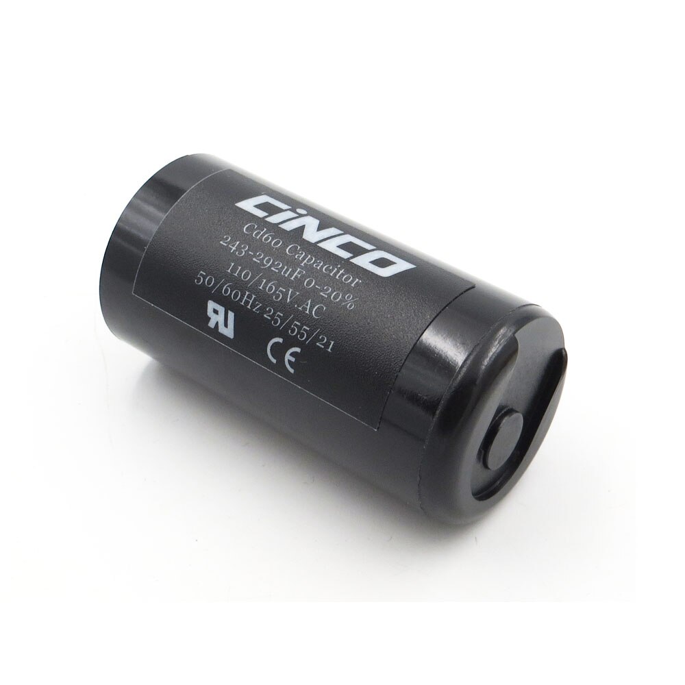 243-292uF CD60 Air Compressor Washing Machine Start Capacitor 110V 125V 165V 243-292 mfd uf mf Compressor 110VAC 125VAC
